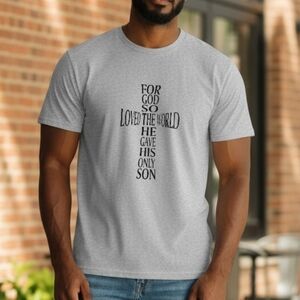 Men's Cross Scripture Graphic T-Shirt -